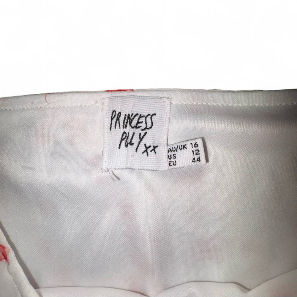 Princess Polly White and Red Ruffle Mini Skirt! - Picture 6 of 6